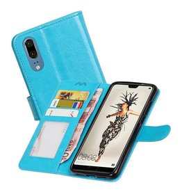 Huawei P20 Portemonnee hoesje booktype wallet Turquoise