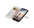 BAOHU Hoesje Geschikt voor Huawei P20 Lite - Portemonnee hoesje booktype wallet Wit