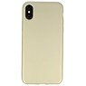 BAOHU BackCover Hoesje Color Telefoonhoesje iPhone X - Goud