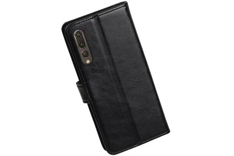 Huawei P20 Pro Portemonnee hoesje booktype wallet Zwart