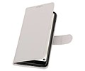 BAOHU Hoesje Geschikt voor Huawei P20 Pro - Portemonnee hoesje booktype wallet Wit