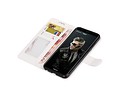 BAOHU Hoesje Geschikt voor Huawei P Smart - Portemonnee booktype wallet case Wit