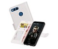 BAOHU Hoesje Geschikt voor Huawei P Smart - Portemonnee booktype wallet case Wit
