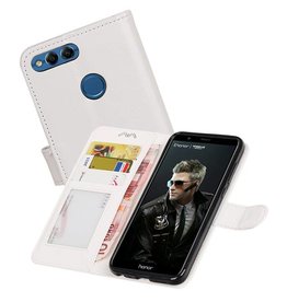 BAOHU Huawei P Smart Portemonnee booktype wallet case Wit