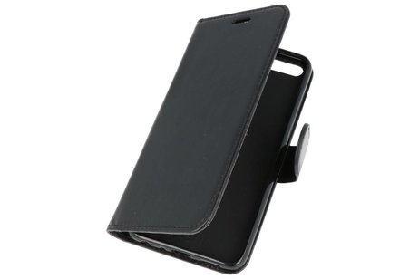 BAOHU Wallet Cases Hoesje Geschikt voor Huawei Honor 7X Zwart