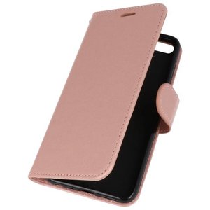 BAOHU Wallet Cases Hoesje Geschikt voor Huawei Honor 7X Roze