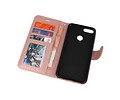 BAOHU Wallet Cases Hoesje Geschikt voor Huawei Honor 7X Roze