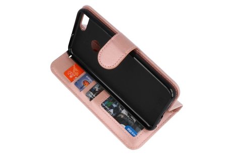 BAOHU Wallet Cases Hoesje Geschikt voor Huawei Honor 7X Roze