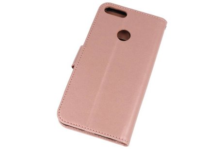 Wallet Cases Hoesje voor Huawei Honor 7X Roze