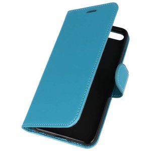 BAOHU Wallet Cases Hoesje Geschikt voor Huawei Honor 7X Turquoise