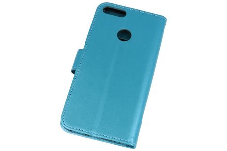 Wallet Cases Hoesje voor Huawei Honor 7X Turquoise