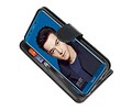 BAOHU Wallet Cases Hoesje Geschikt voor Huawei Honor 9 Lite Zwart