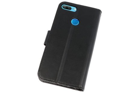 BAOHU Wallet Cases Hoesje Geschikt voor Huawei Honor 9 Lite Zwart