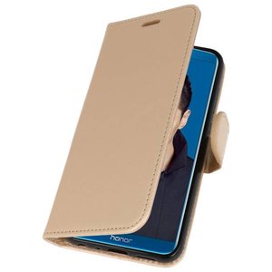 Wallet Cases Hoesje voor Huawei Honor 9 Lite Goud