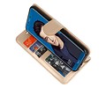 BAOHU Wallet Cases Hoesje Geschikt voor Huawei Honor 9 Lite Goud