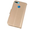 BAOHU Wallet Cases Hoesje Geschikt voor Huawei Honor 9 Lite Goud