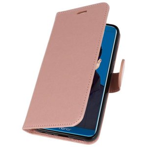 BAOHU Wallet Cases Hoesje Geschikt voor Huawei Honor 9 Lite Roze