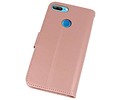 BAOHU Wallet Cases Hoesje Geschikt voor Huawei Honor 9 Lite Roze