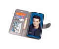 BAOHU Wallet Cases Hoesje Geschikt voor Huawei Honor 9 Lite Grijs