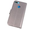 Wallet Cases Hoesje voor Huawei Honor 9 Lite Grijs