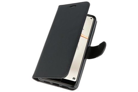 BAOHU Wallet Cases Hoesje Geschikt voor Huawei P20 Zwart