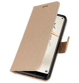 BAOHU Wallet Cases Hoesje voor Huawei P20 Goud