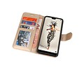 BAOHU Wallet Cases Hoesje Geschikt voor Huawei P20 Goud