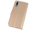 Wallet Cases Hoesje voor Huawei P20 Goud