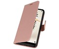 BAOHU Wallet Cases Hoesje Geschikt voor Huawei P20 Roze
