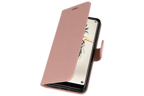 BAOHU Wallet Cases Hoesje Geschikt voor Huawei P20 Roze
