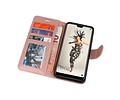 BAOHU Wallet Cases Hoesje Geschikt voor Huawei P20 Roze