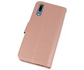 BAOHU Wallet Cases Hoesje Geschikt voor Huawei P20 Roze