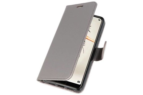 Wallet Cases Hoesje voor Huawei P20 Grijs