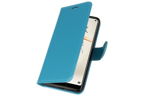 BAOHU Wallet Cases Hoesje Geschikt voor Huawei P20 Turquoise