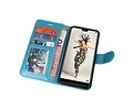 Wallet Cases Hoesje voor Huawei P20 Turquoise