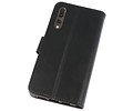 BAOHU Wallet Cases Hoesje Geschikt voor Huawei P20 Pro Zwart