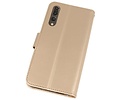 BAOHU Wallet Cases Hoesje Geschikt voor Huawei P20 Pro Goud