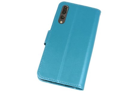 BAOHU Wallet Cases Hoesje Geschikt voor Huawei P20 Pro Turquoise