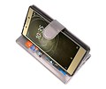 BAOHU Wallet Cases Hoesje Geschikt voor Xperia L2 Grijs