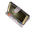 Wallet Cases Hoesje voor Xperia L2 Grijs