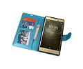 BAOHU Wallet Cases Hoesje Geschikt voor Xperia L2 Turquoise