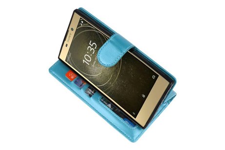 BAOHU Wallet Cases Hoesje Geschikt voor Xperia L2 Turquoise