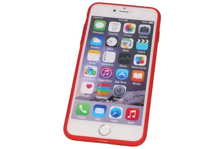 BAOHU Hardcase Hoesje - Hoesje Geschikt voor iPhone 7 / 8 Plus Rood
