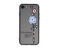 BAOHU Love Forever Hoesjes Geschikt voor iPhone 8 Blauw