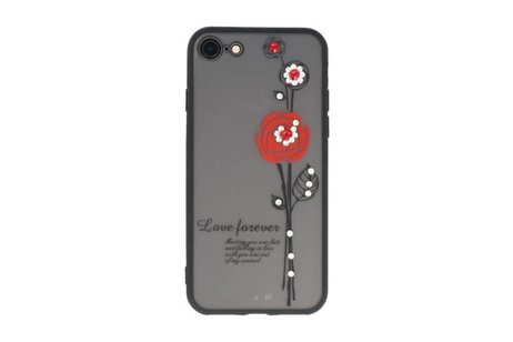 BAOHU Love Forever Hoesjes Geschikt voor iPhone 8 Rood