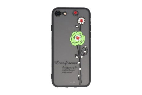 BAOHU Love Forever Hoesjes Geschikt voor iPhone 8 Groen
