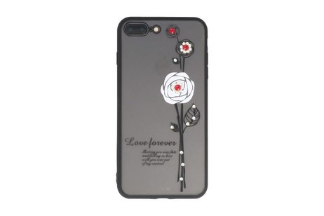 BAOHU Love Forever Hoesjes Geschikt voor iPhone 7 / 8 Plus Wit