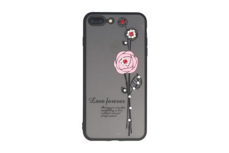 BAOHU Love Forever Hoesjes Geschikt voor iPhone 7 / 8 Plus Roze