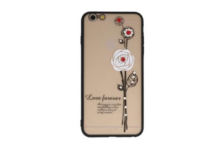 BAOHU Love Forever Hoesjes Geschikt voor iPhone 6 / 6s Plus Wit