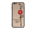 BAOHU Love Forever Hoesjes Geschikt voor iPhone 6 / 6s Plus Rood
